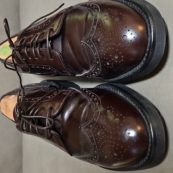 Giorgio Armani Men\'s Brown Leather Brogue Shoes